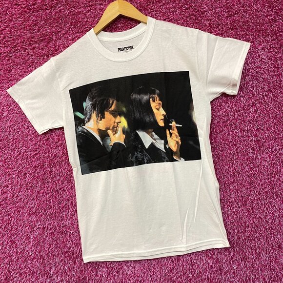 Pulp Fiction Mia Wallace and Vincent Vega T-Shirt Small - Picture 3 of 6